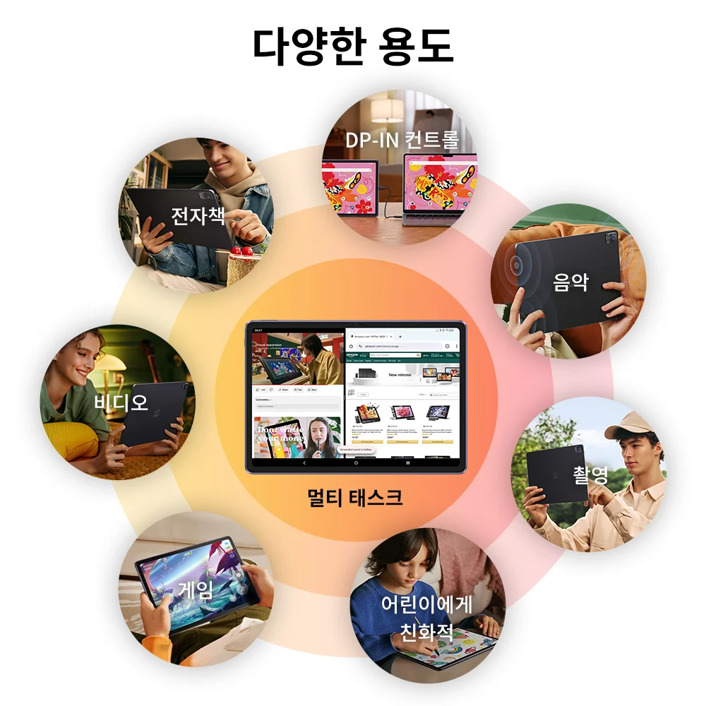 XPPen 매직 드로잉 패드 12인치 태블릿 안드로이드 패드 2K 해상도 16K 레벨 8GB 256GB 그래픽 드로잉 태블릿 모니터 안드로이드 14