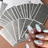 1PC 12*6cm Heart Love Valentine Nail Template Plate Leaves Floral Geometric Line Design Stamping Plates  Mold Nail Stencil Tools 5