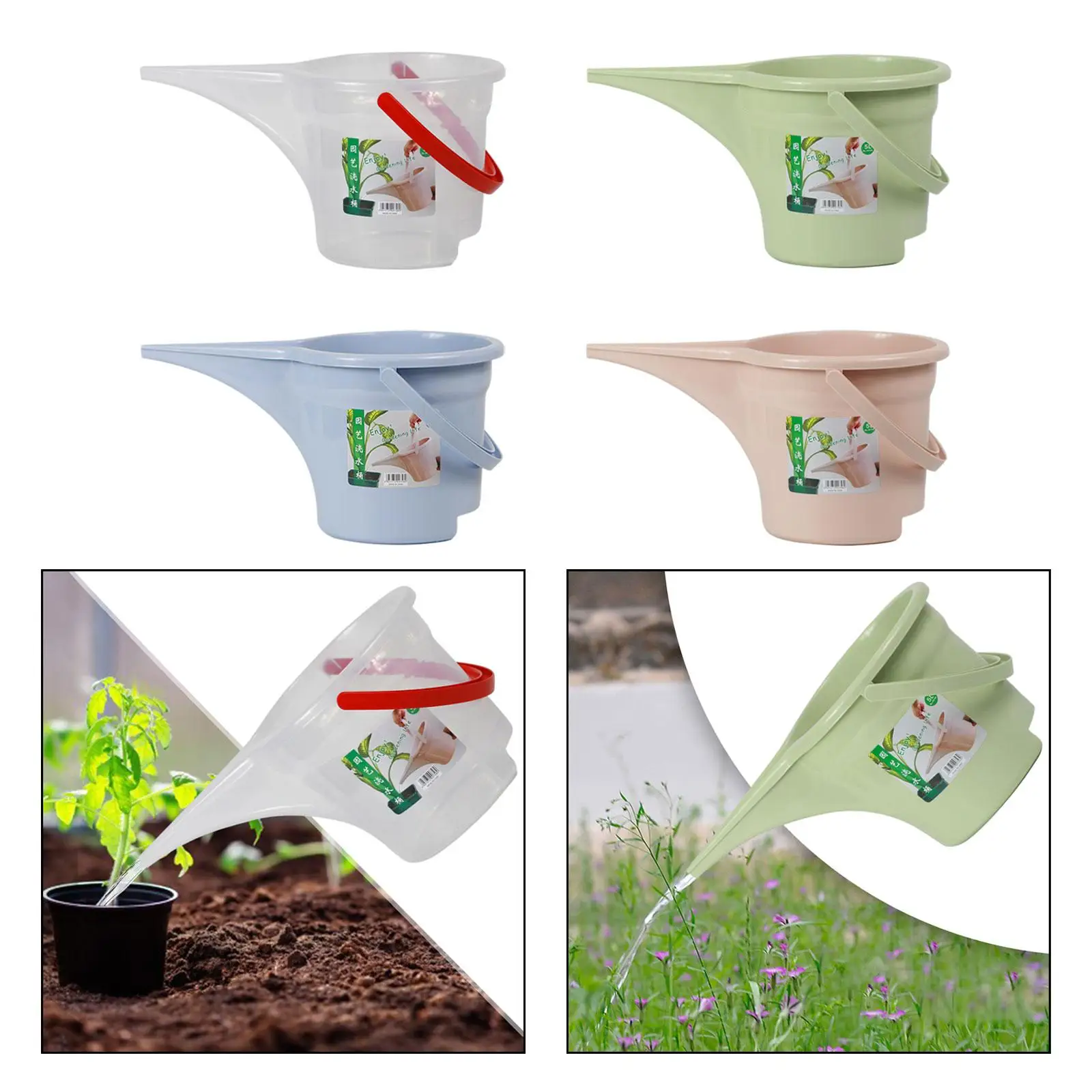 5L Watering Can Lightweight Easy to Use Portable Modern Design Garden Watering Pot for Bonsai Farm Farmhouse Plants Flower