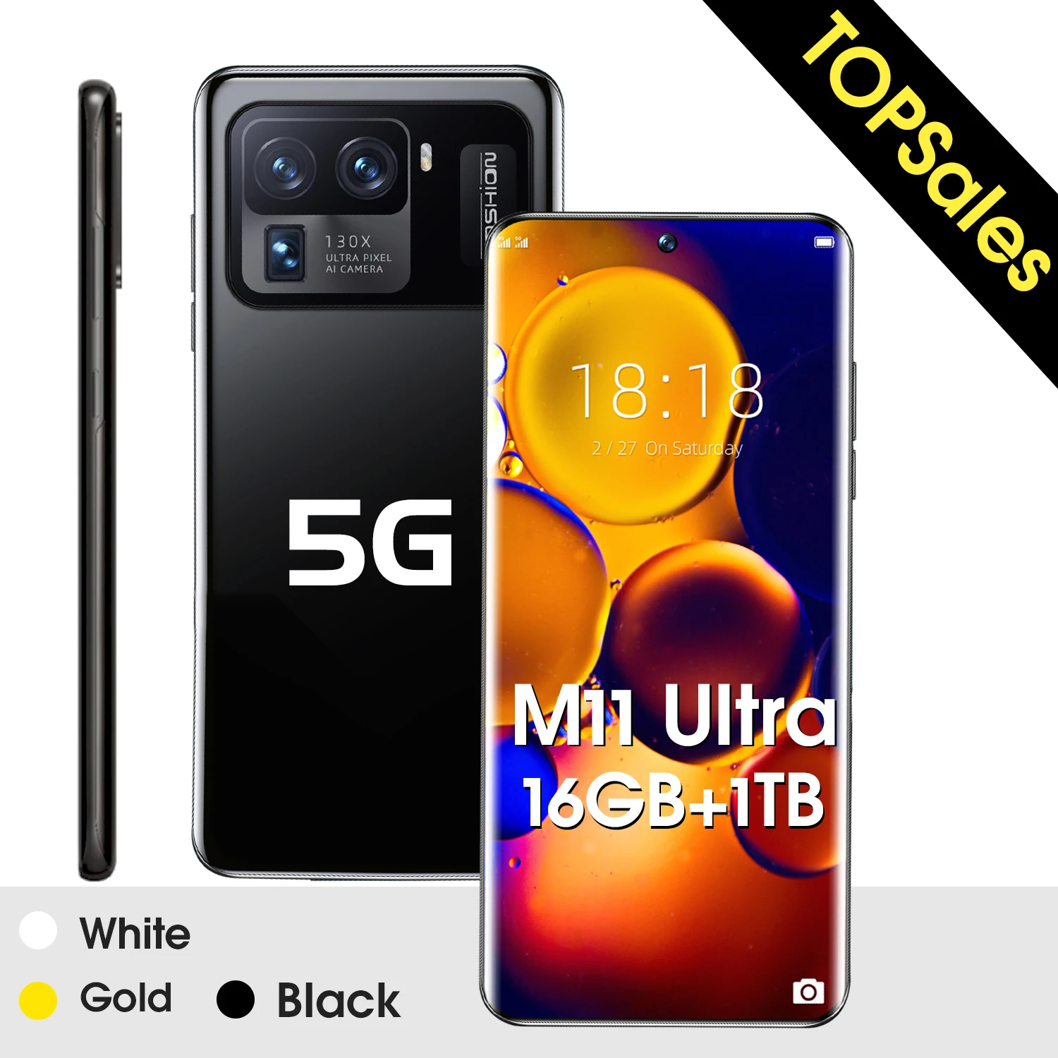 Смартфон Xioami M11 Ultra 16 ГБ + ТБ Android 6800 мАч Qualcomm Snapdragon 888 4G/телефон с двумя картами