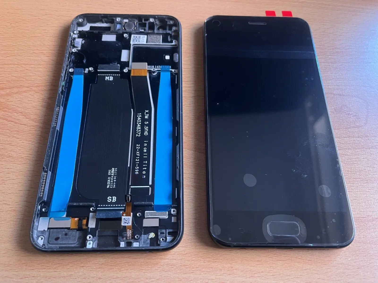 프레임이 있는 오리지널 LCD 디스플레이, 터치 스크린 디지타이저 교체 어셈블리, ASUS ZenFone 4 ZE554KL Z01KD, 5.5 인치