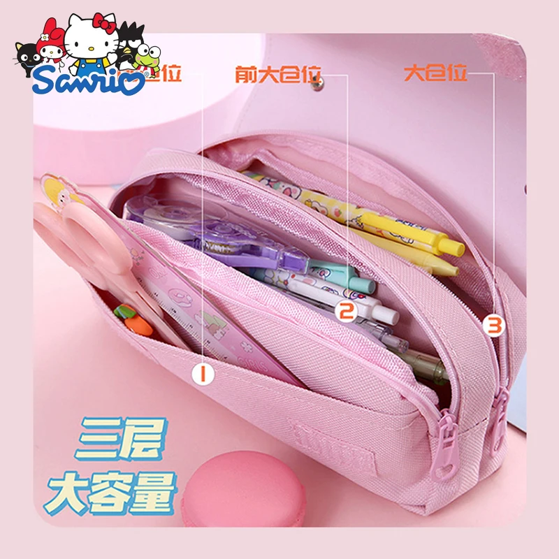 KAWAII SANRIOS PORTABLE Pencil Case Cinnamoroll Pencil Bag Large Capacity  $35.00 - PicClick AU