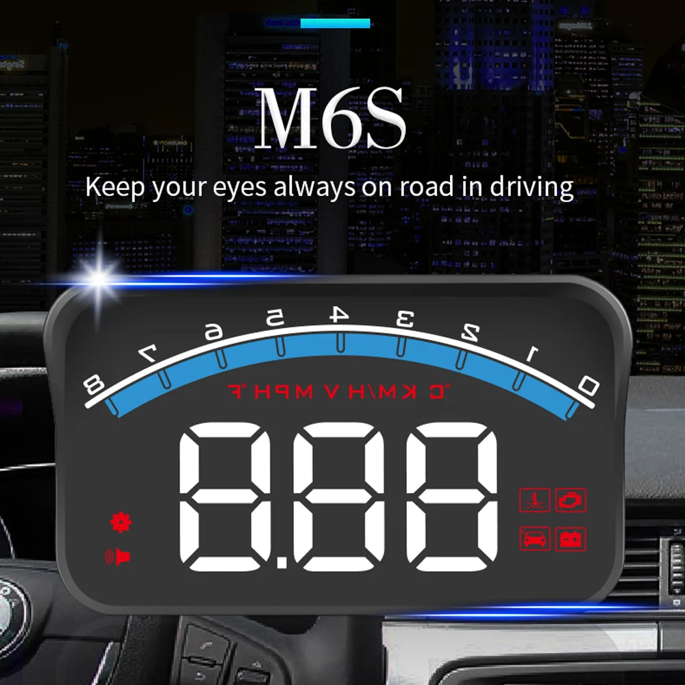 ڵ   ÷ ӵ M6S   溸, OBD2 ڵ  HUD ÷,  ũ 