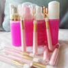 Custom Pink Eyelash Extension Shampoo Foam Cleanser Gentle Formula for Sensitive Lash Bath Remove Makeup  with Brushes 2