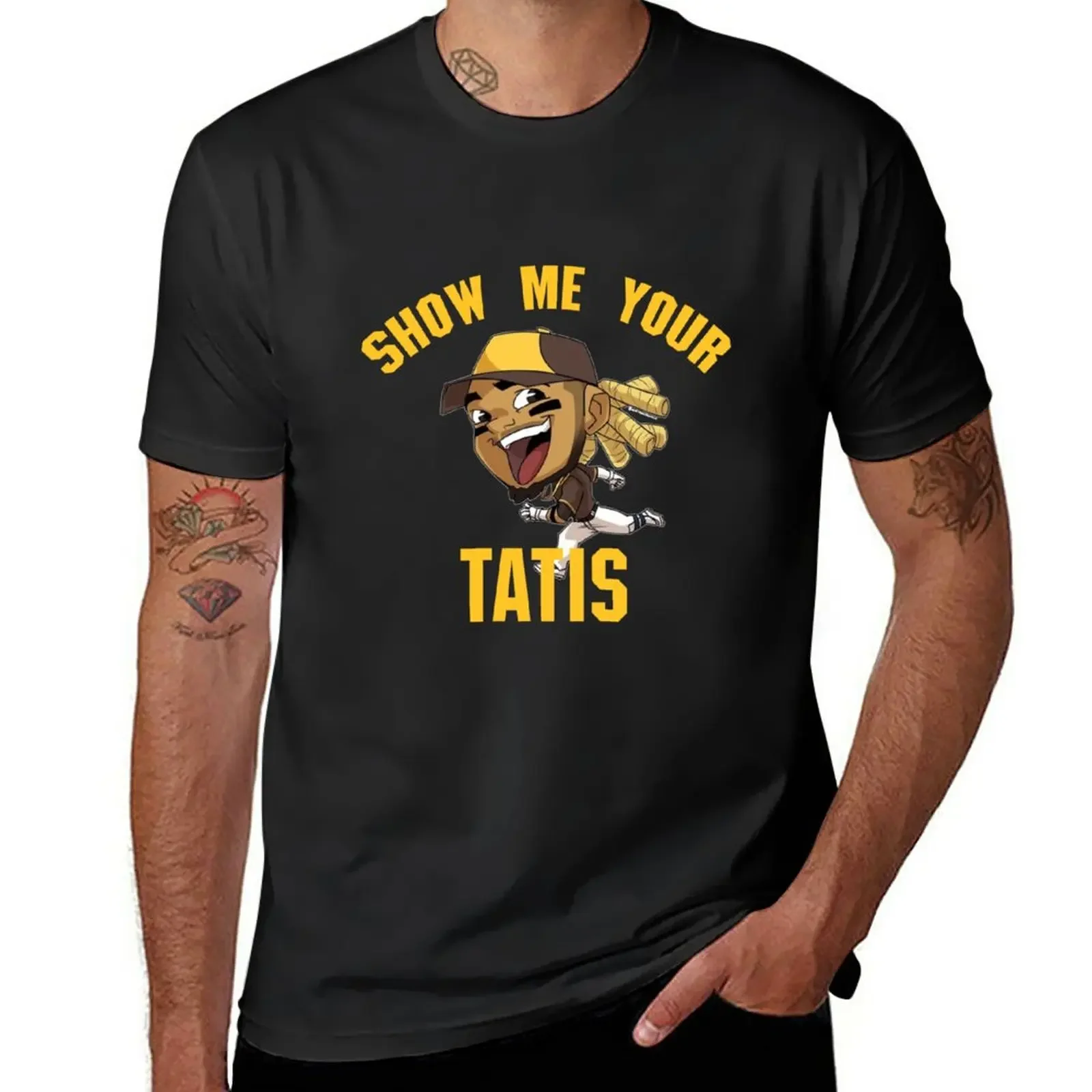 

Мужская футболка с надписью «Show Me Your Tatis»