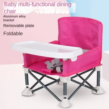 Portable Foldable Baby Dining Chair Baby Dining Table Small Chair Baby Dining Table Baby Eating Out and Going Out To Fold