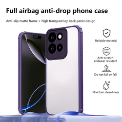 Solid Color Shock - Absorbing Protective Phone Case for MOTO EDGE60 PRO (PURPLE)