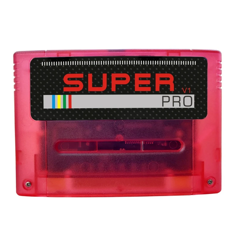 

Игровой картридж Remix Rev1.0 1000 в 1, подходит для классической игровой консоли SNES серии Super Everdrive, красный