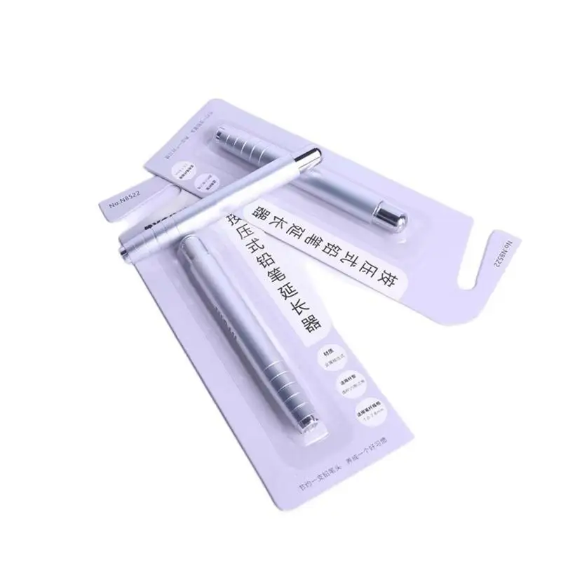 2026  어린이를위한 새로운 개폐식 연필 익스텐더 연필 길이 7-7.8MM 직경 연필을위한 인체 공학적 쓰기 보조 장치