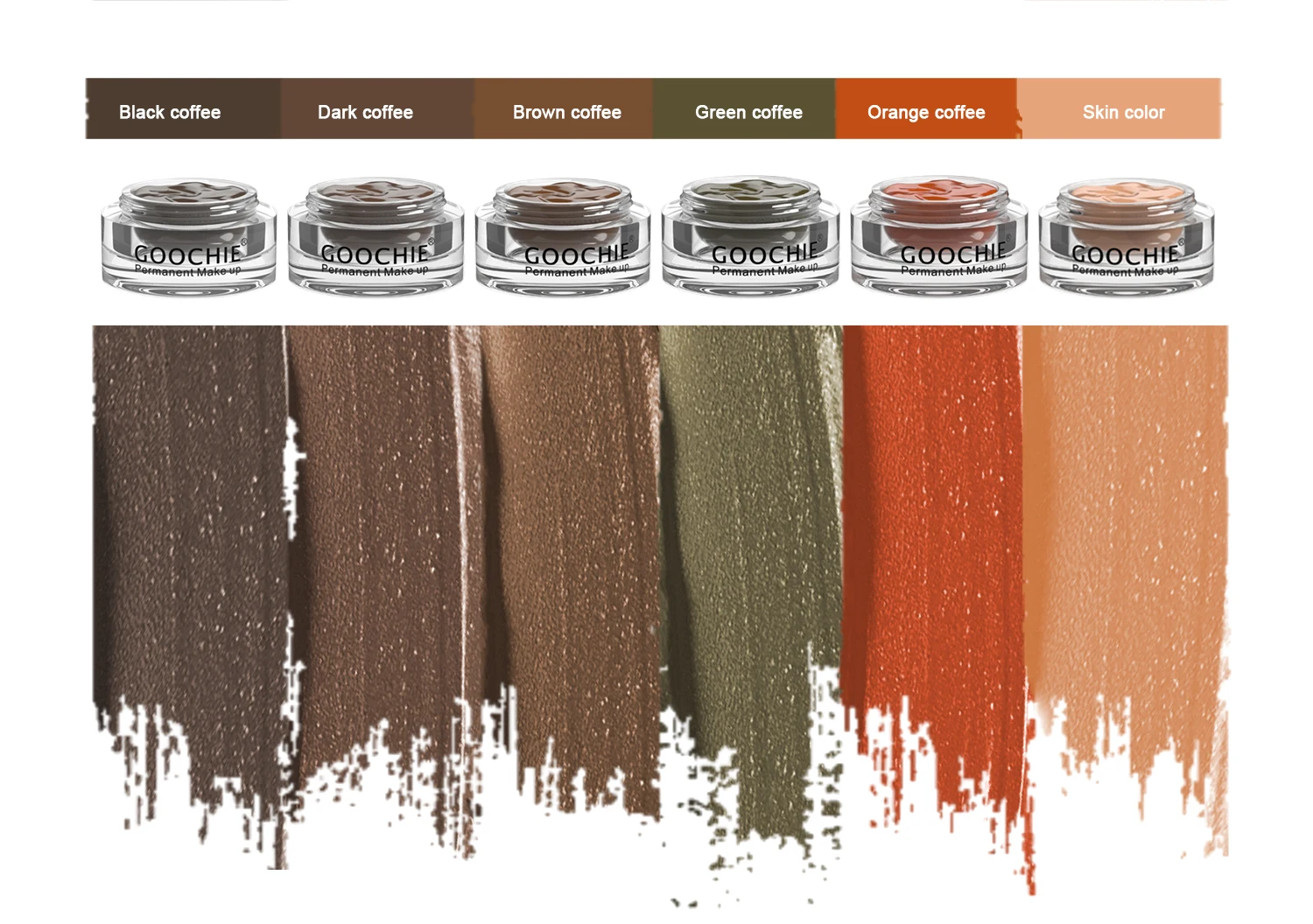 Goochie Eyebrow Paste Pigment Original 5G PMU Permanent Makeup Tattoo Blade Ink