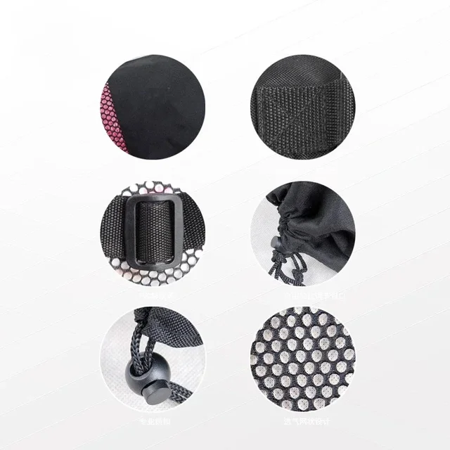 1 PCS Yoga Mat Bag Exercise Fitness Carrier Nylon Mesh Center Adjustable Strap Pilates Fitness Body Building Sports Equipment 5
