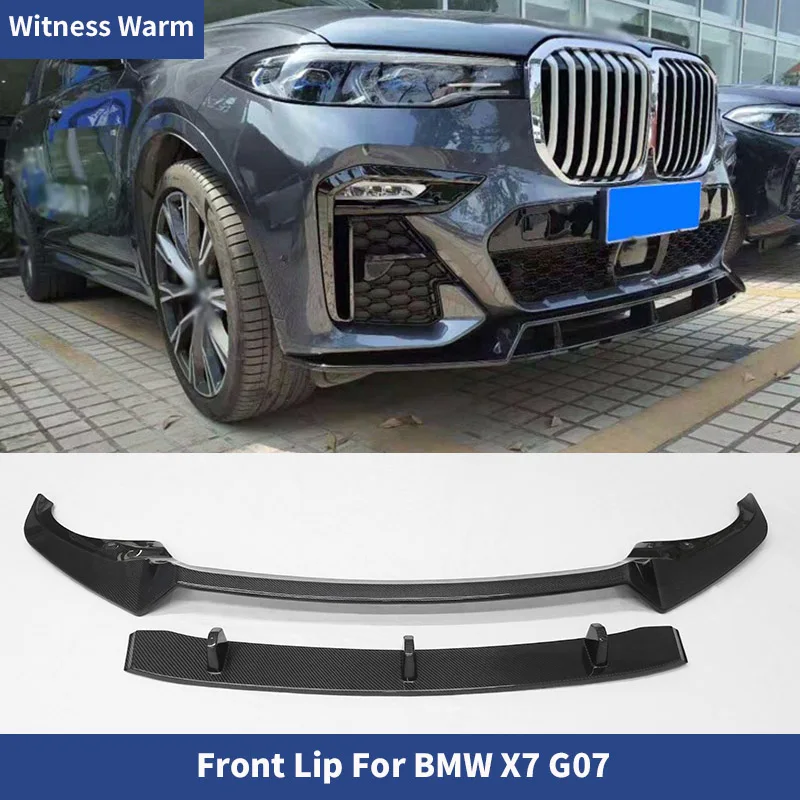

Car Carbon Fiber Front Lip Bumper Splitter For BMW X7 G07 2021