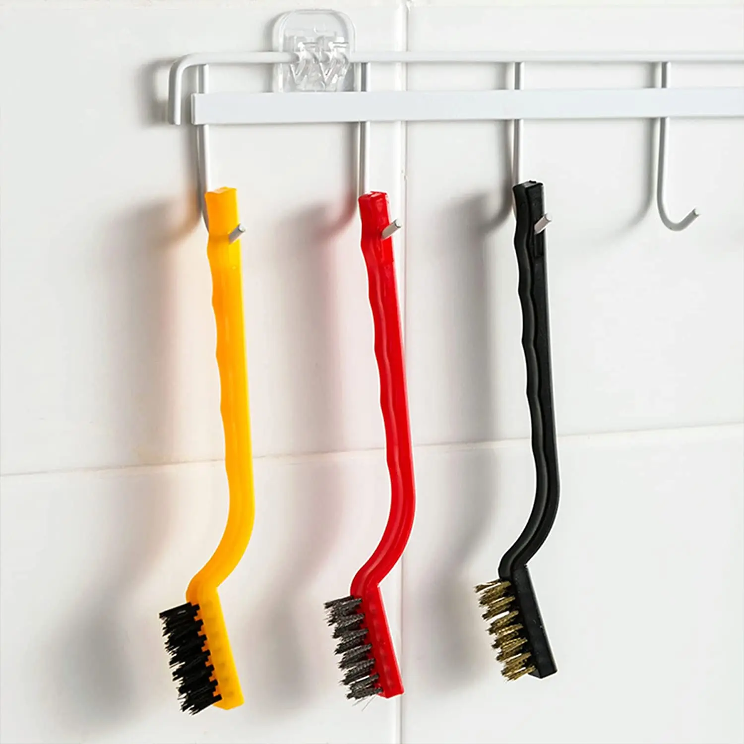Stainless Steel 7 Inches Wire Cleaning Brush Rust Removal Brush 3Pcs