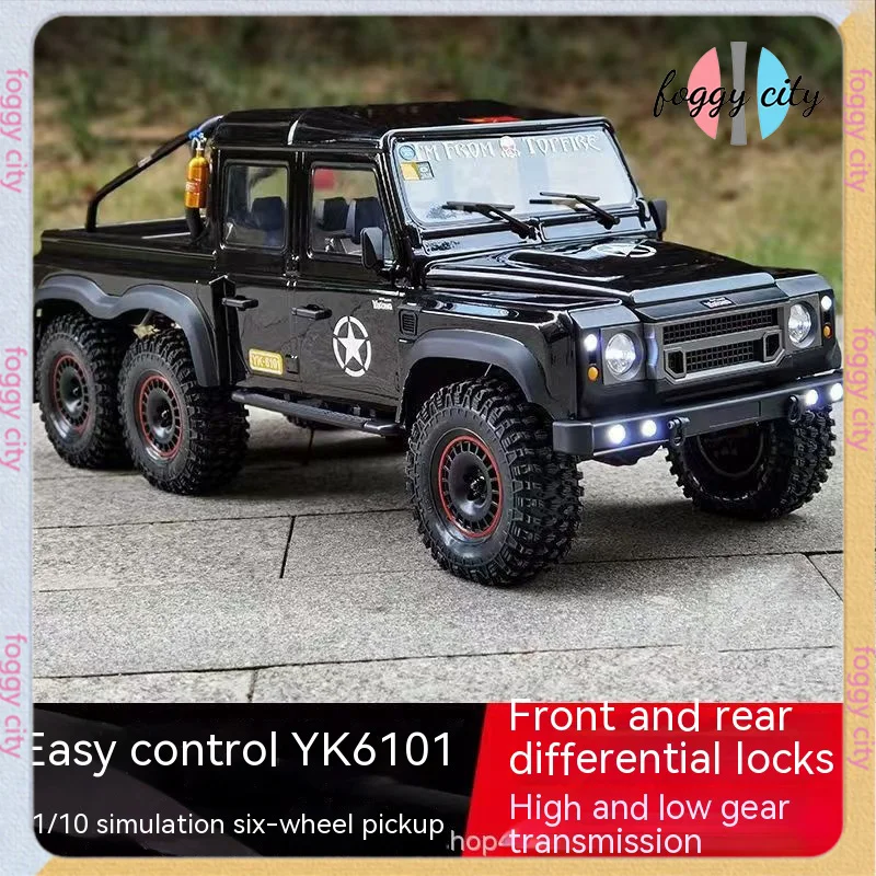 

Rc Easy Control Yk6101 Six Wheel Pickup Remote Control Vehicle Model 1/10 Off Road Six Wheel Drive Climbing Vehicle