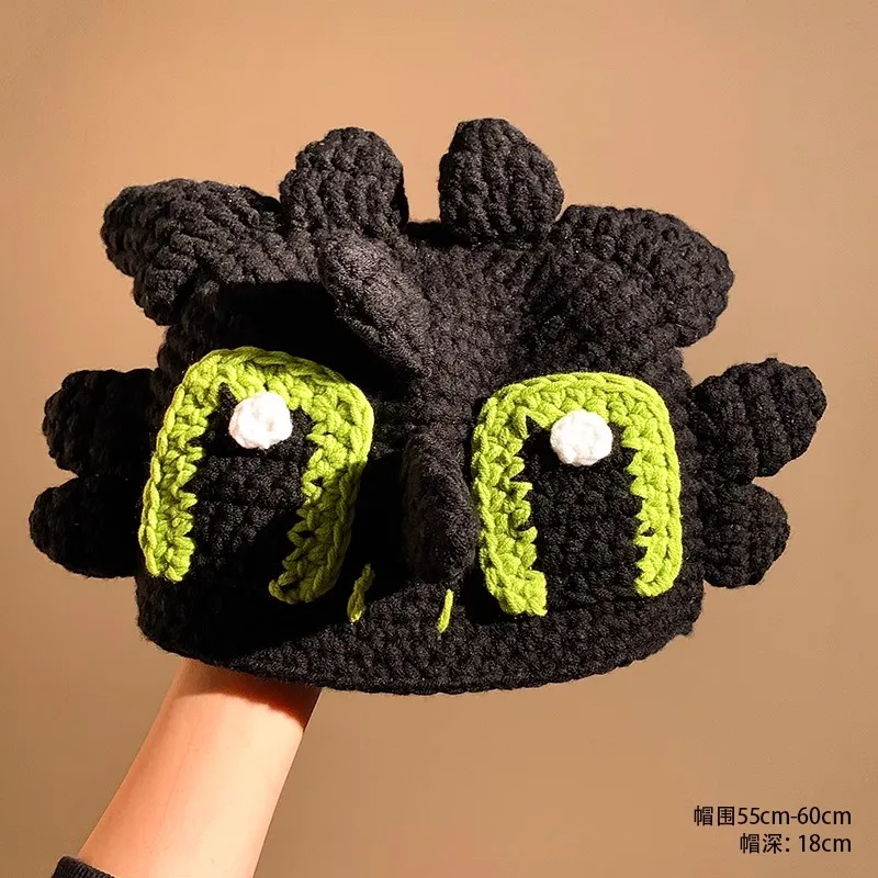Dinosaur Toothless Hat & Headband, Winter Warm Beanie/Beret-A Perfect Gift for Girls