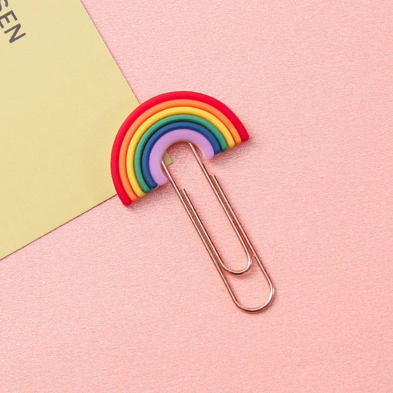 Cute Cartoon Furit Animal Paper Clips Metal Paperclips Bookmarks Clips 20Pcs/Lot School Supplies Kawaii Office Accessories Gift paper clips