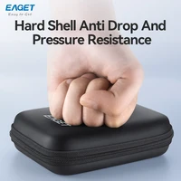 Eaget 2,5-дюймовый чехол для жесткого диска, портативная сумка для жесткого диска для внешнего портативного жесткого диска, чехол для хранения, защита черного цвета — изображение 5