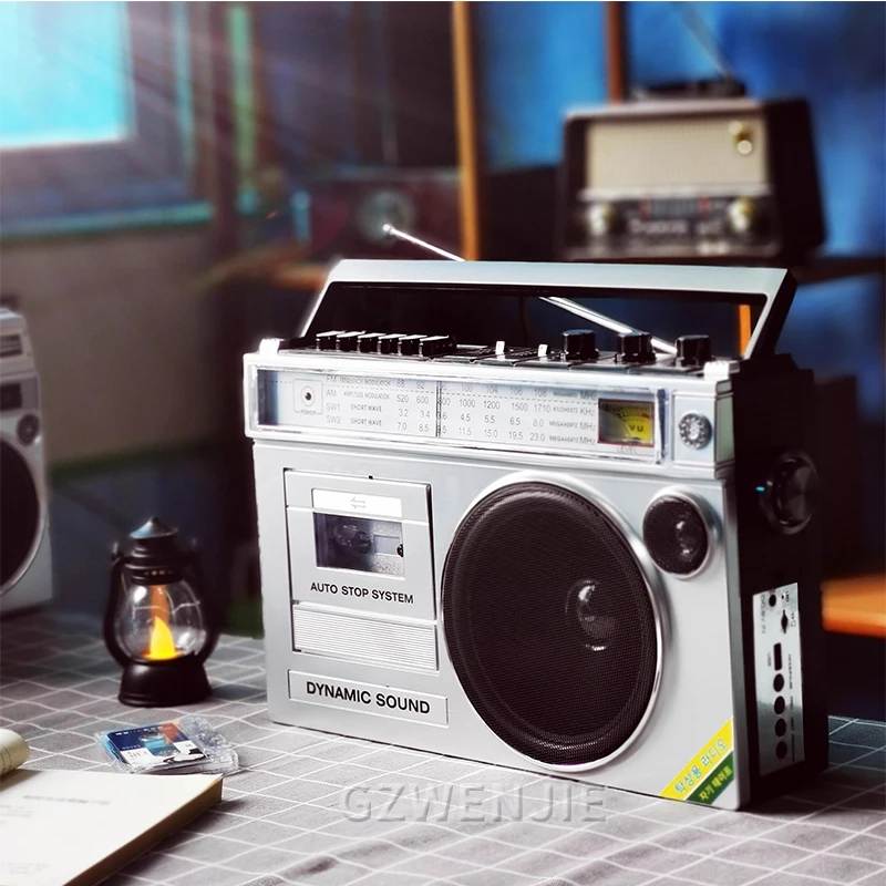 Retro retro cassette player cassette player radio receiver Bluetooth speaker TF card FM caixa de som bluetooth