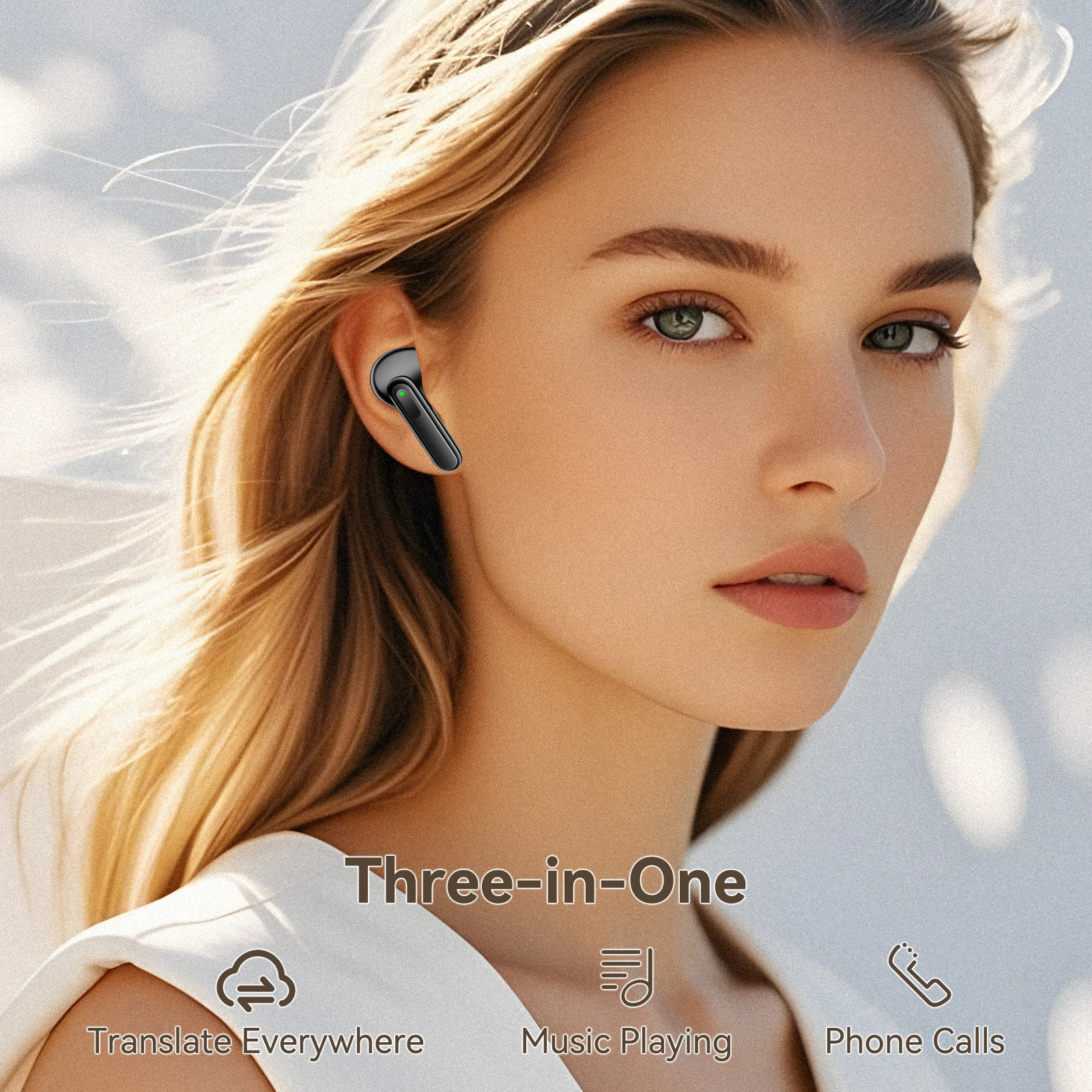 Vormor 150 Languages Translation Earbuds V20 Two-way Real-time Translation Instant Voice Translator for Travel Business Learning translator earbuds voice translator language translator translator earphones