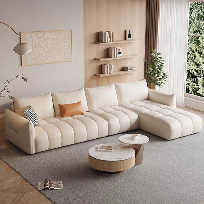 LShapeLuxuryLivingRoomSofasReceptionLeatherCornerRecliner