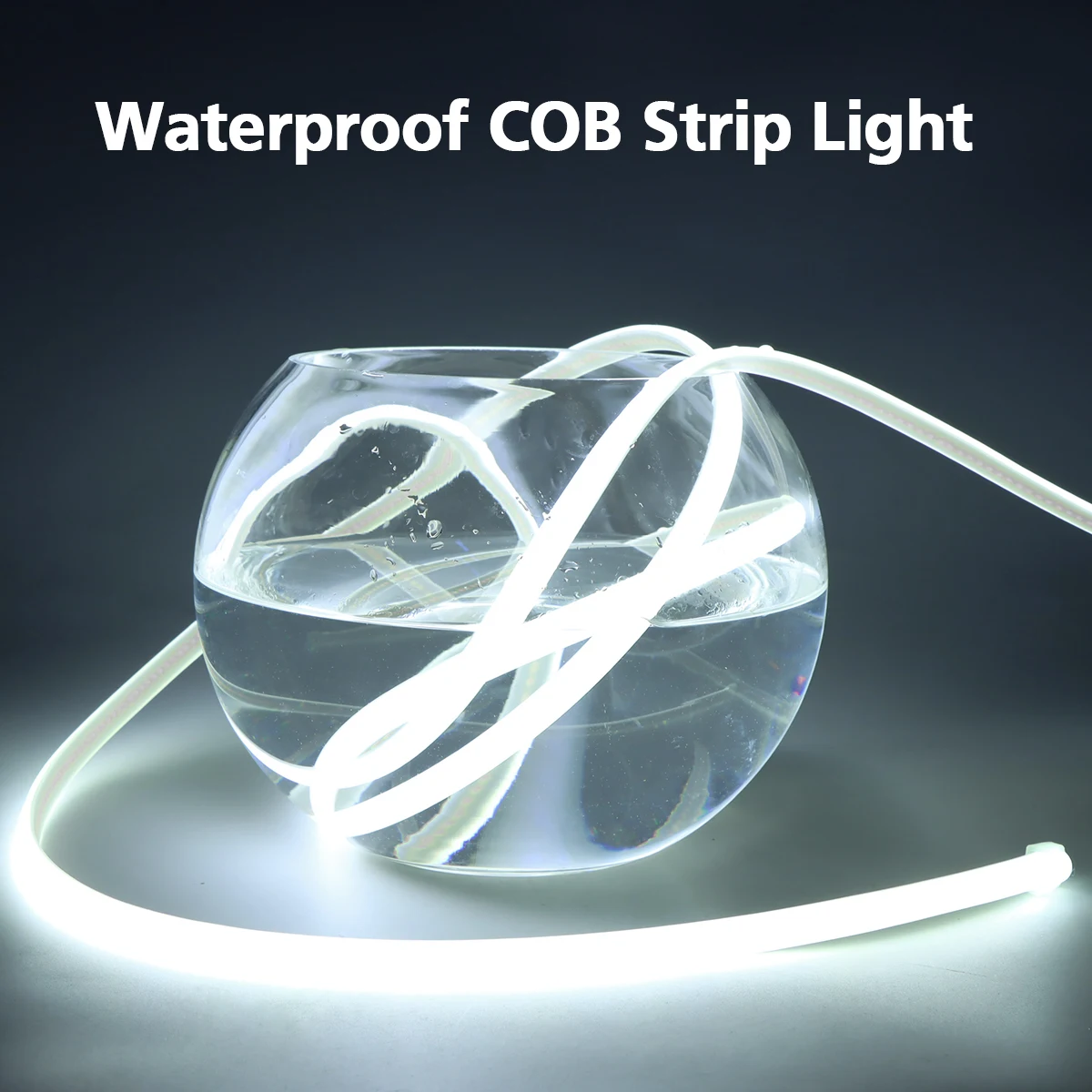 10M 20M 30M COB 네온 스트립 라이트 288LED/M 순수 실리콘 튜브 방수 소프트 220V 110V 스트링 램프 (정원, 빌라, 마당, 수영장용)