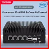 Firewall Router Intel i3 N355 N305 N150 N100 4xi226-V 2.5G DDR5 Type-C 6*USB 2*NVMe 2*SATA Fanless Mini PC PVE Proxmox pfSense 1