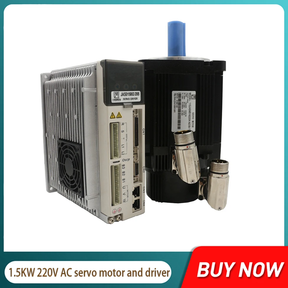 

CNC 1.5KW 220V high-voltage JASD JMC series AC servo motor and driver kit, suitable for engraving and cutting machines