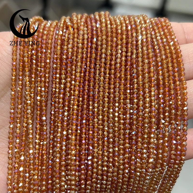 Colorful Faceted 2mm AB Crystal Glass Beads for Jewelry Making and DIY Projects