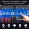 24 Inch Wine and Beverage Refrigerator Dual Zone Wine Fridge with  Safety Locks Under Counter Wine Cooler Beer Fridge 20 Bottles 3