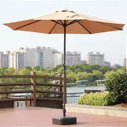 Outdoor sunshade umbrella, courtyard sunshade umbrella, large courtyard, hand operated center pillar umbrella, s