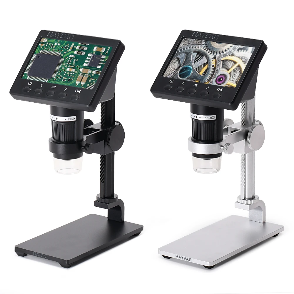 

HY-1030 Digital 1000X 4.3inch HD LCD Display Microscope Continuous Magnifier Upgrade Version（Color Black And Silver Optional)