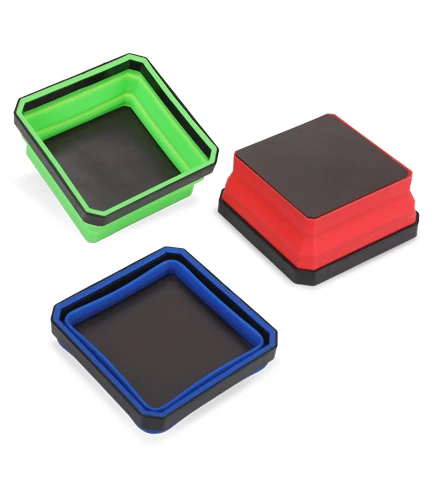 4,5 Zoll faltbare magnetische Schraube Tablett Silikon Schüssel Werkzeug Teil Aufbewahrungsbox Organizer für Klempner Tischler – Detail 20