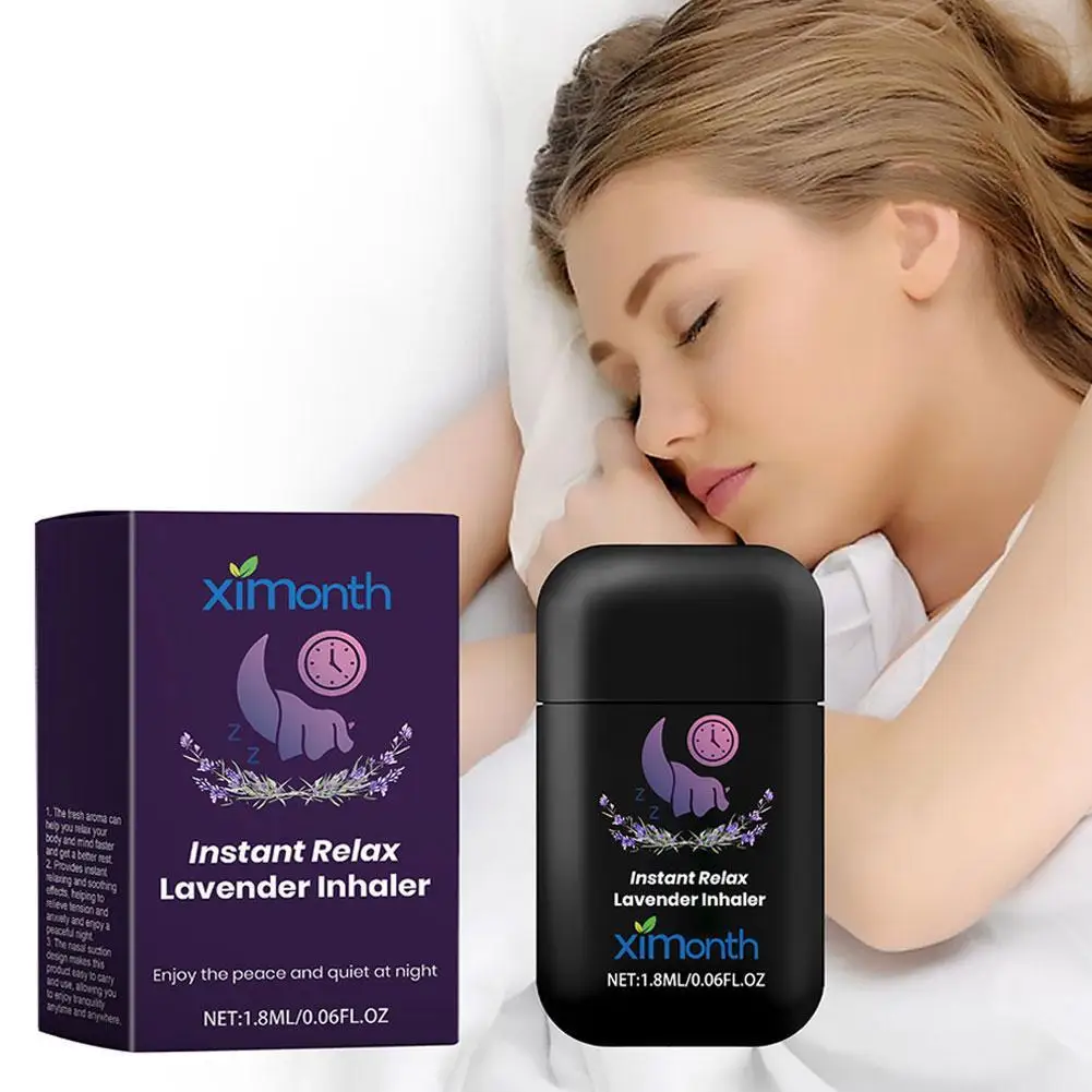 

1.8ml Double Nasal Inhaler Sticker Refreshing Nose Inhaler Improvement Sleep Lavender Soothing Nasal Suction Sleep Care