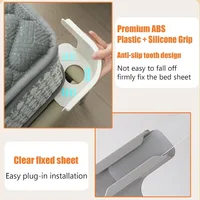 Support de drap de lit Invisible, 1/8 pièces, attaches, support fixe antidérapant, couverture de canapé robuste, Clips de serrage d'angle 4