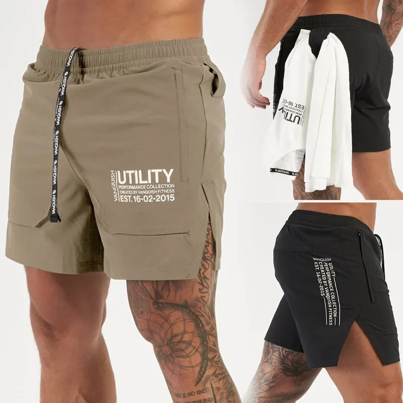 New Men's Summer Sports Casual Basketball Shorts Running Training Clothes Five-Quarter Pants Skateboard Sportswear