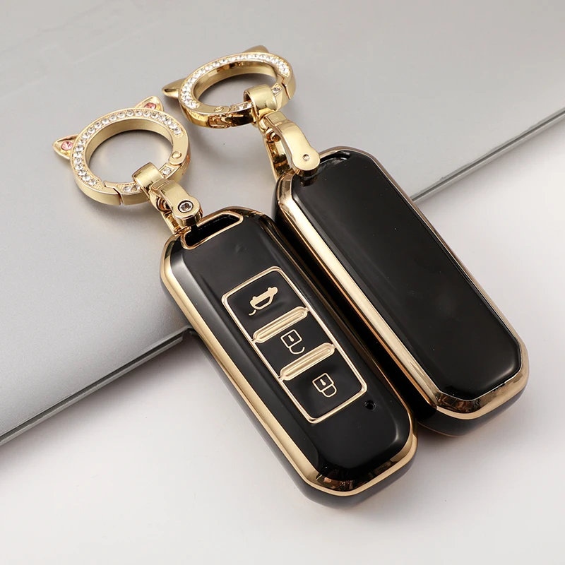 

For Baojun 510 730 360 560 RS-5 530 630 for Wuling Hongguang S Soft TPU Car Remote Key Case Cover Holder Shell Auto Accessories