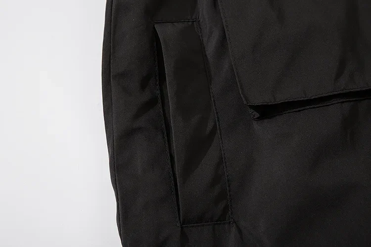 Spring Autumn Cargo Jacket Men Multi-pockets Tactical Functional Hooded Jacket Waterproof Windbreaker Outdoor Coats for Men_voghion.com