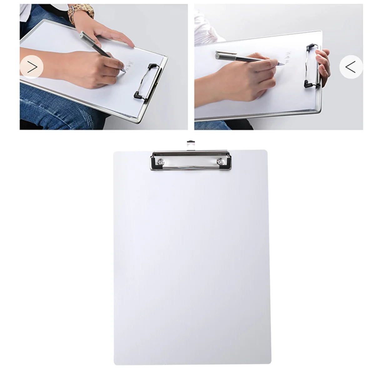 

A4 Aluminum Alloy Clipboards Portable Memo Paper Clipboards with Low Profile Clip for Classrooms, Offices, Restaurants, Offices