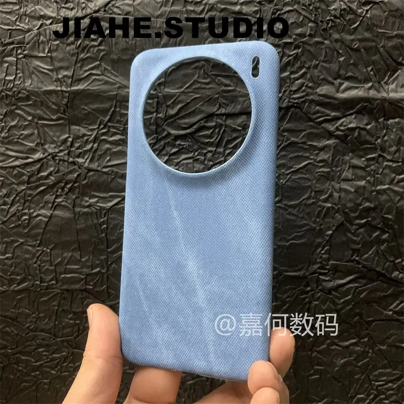 Shockproof Cowboy Cloth Texture Phone Case - Hard Protective Cover with Anti-Fall Design