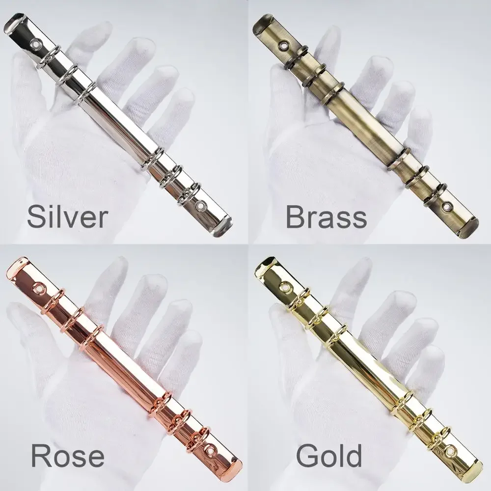 Moterm A5 Size Metal Spiral Rings Binder Clip With 2 Pairs of Screw For Diary Notebook Planner Binder Clip File Folder notebook diary journal notebook diary