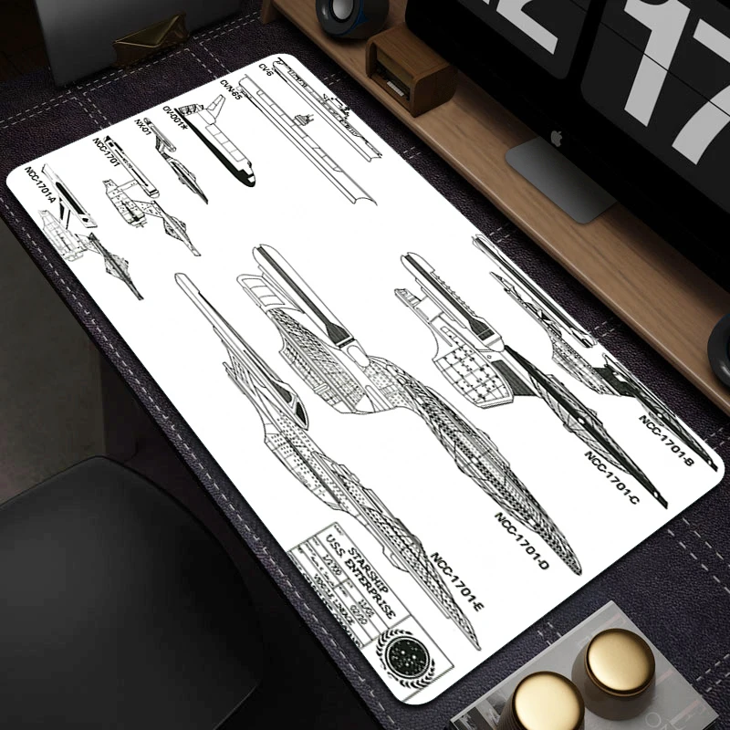 

Spacecraft Gaming Keyboard Mousepad Locking Edge Desk Mat Large Non-Slip Mouse Mat Game Rubber Mouse Pad Gamer HD Print Carpet