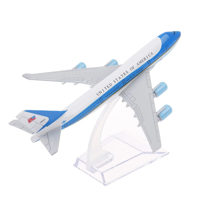 16Cm Usa Air Force One Airplane Model Boeing 747 Diecast Model Collectionl Gift