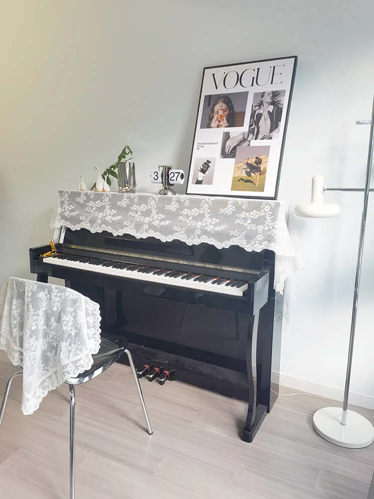 アップライトピアノカバー ピアノカバー ハーフカバー 防塵カバー 耐久性 高級 上品 レース ピアノ カバー 厚手 刺繍 人気 直立型 アイ ピアノカバー ハーフカバー ピアノカバー アップライト ピアノカバー
