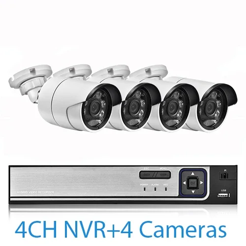 4CH NVR and 4Cameras