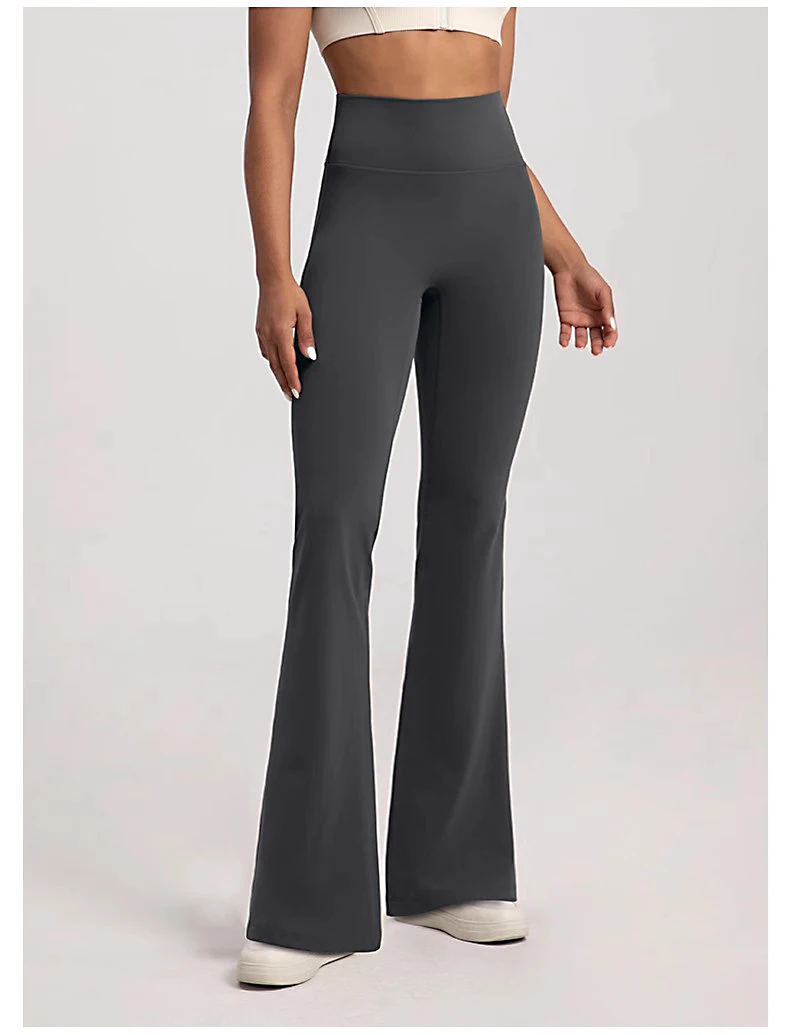 High-Waist Flared Yoga Leggings for Women High-End Wide-Leg Breathable Gym Casual Sports Bottoms 5
