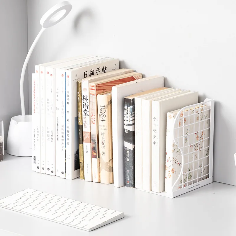 Desk Bookshelf Retractable Bookends For Shelves Book Support Stand