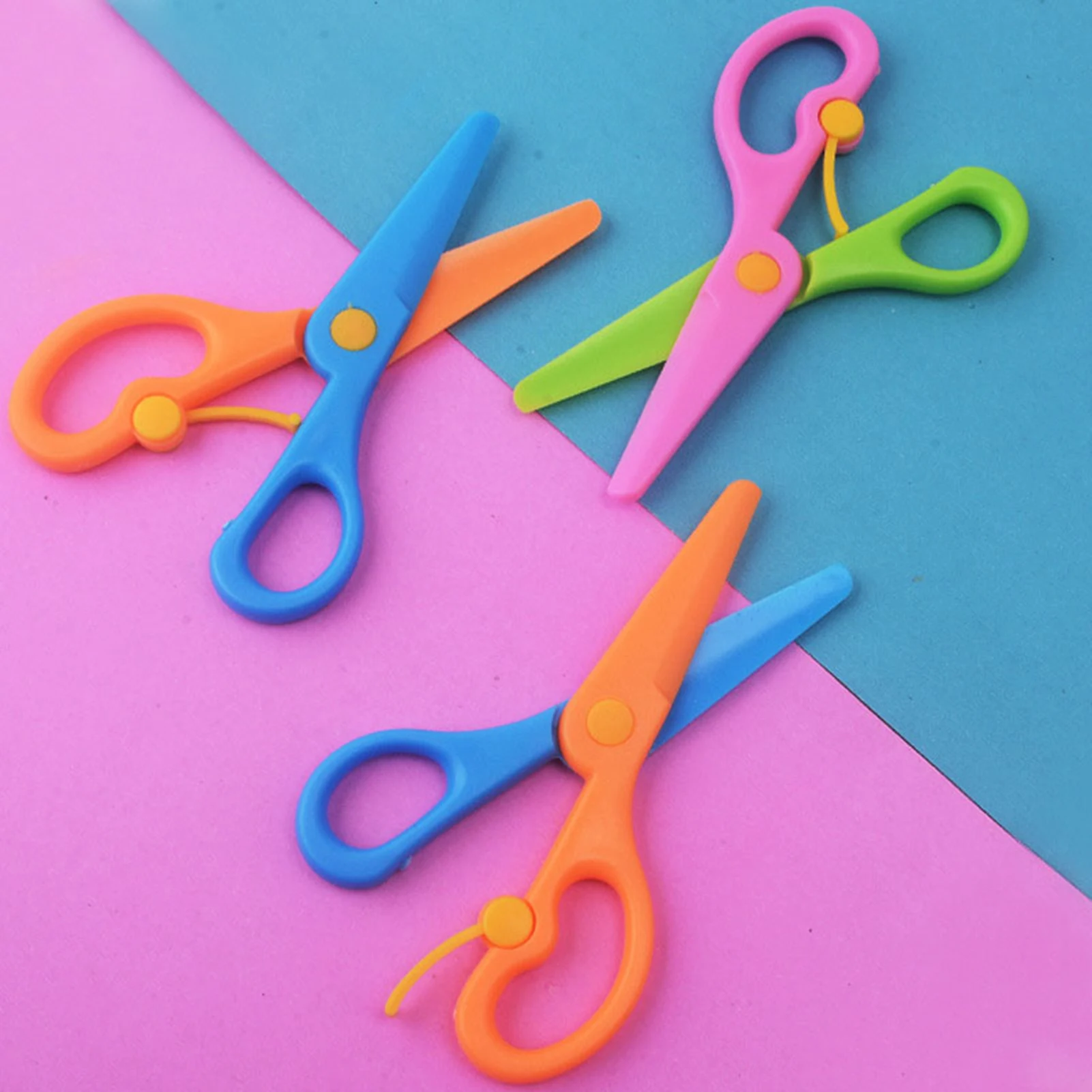 Children Safety Scissors Comfort-Grip Handles Household scissors for School  Craft Projects