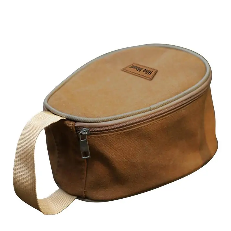 Camping Tableware Storage Bag Large Capacity Dishes Bowl Storage Pouch Travel Portable Pouch Bag Outdoor Hiking Knives Forks