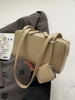 Retro Oil Wax Leather Small Bag Women's 2024 New Faion Commuter Square Bag Autumn Winter High-End Sensation Single oulder...