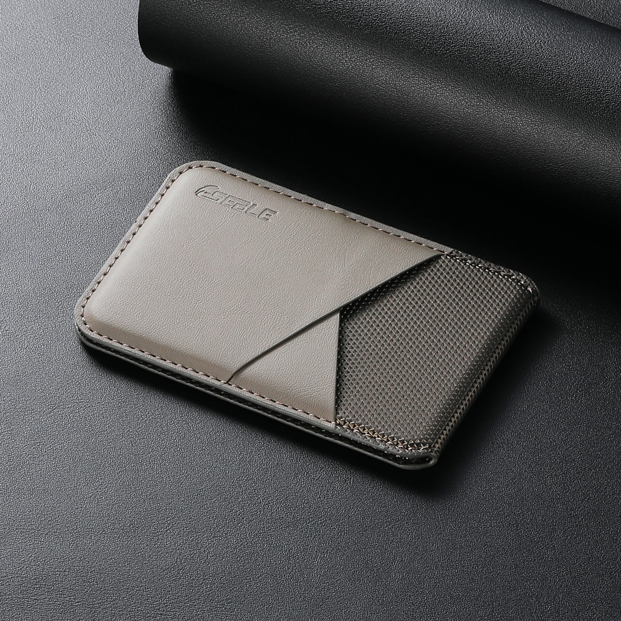 Luxury Leather MagSafe Magnetic Card Holder with RFID Protection